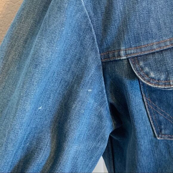 VTG Wrangler Celestial Jeweled Jean Jacket L XL 70 - Picture 8 of 8